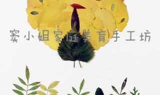 树叶手工粘贴画 树叶手工粘贴画